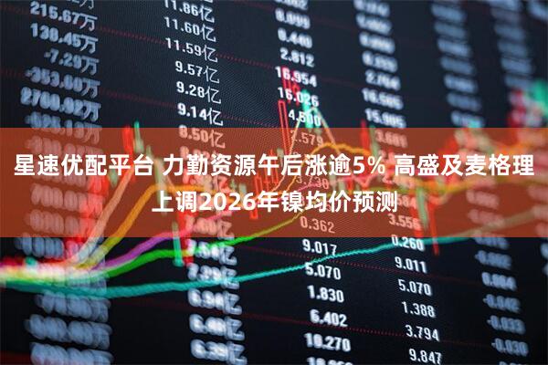 星速优配平台 力勤资源午后涨逾5% 高盛及麦格理上调2026年镍均价预测